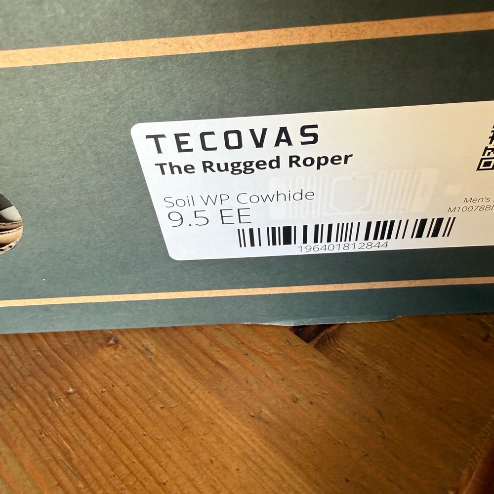 Tecova Brown Leather Pull-On Work Boot Brand New!! Size 9.5 EE - Picture 10 of 10